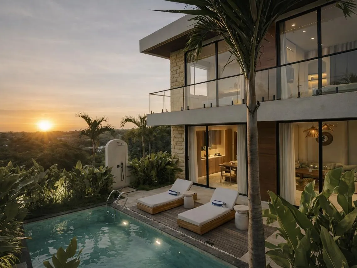 White Residence, Villa 231 — sunset view